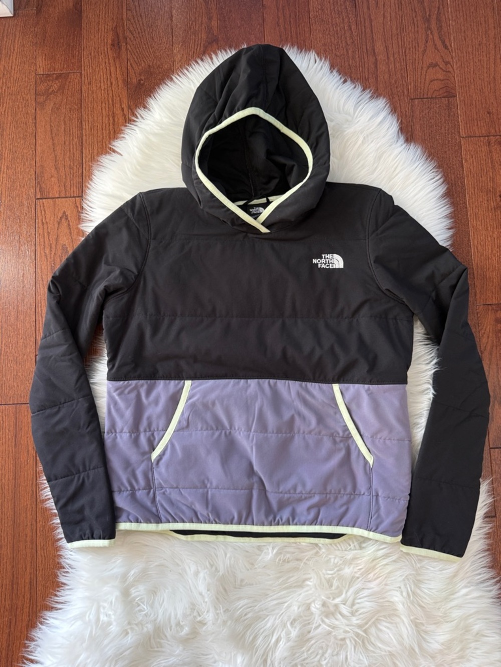 The North Face Women's Black & Lavender Two-Tone Hooded Pullover